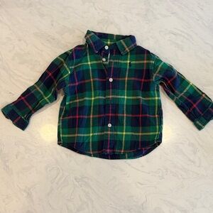 Ralph Lauren Kids Plaid Shirt - Green, Blue, Red